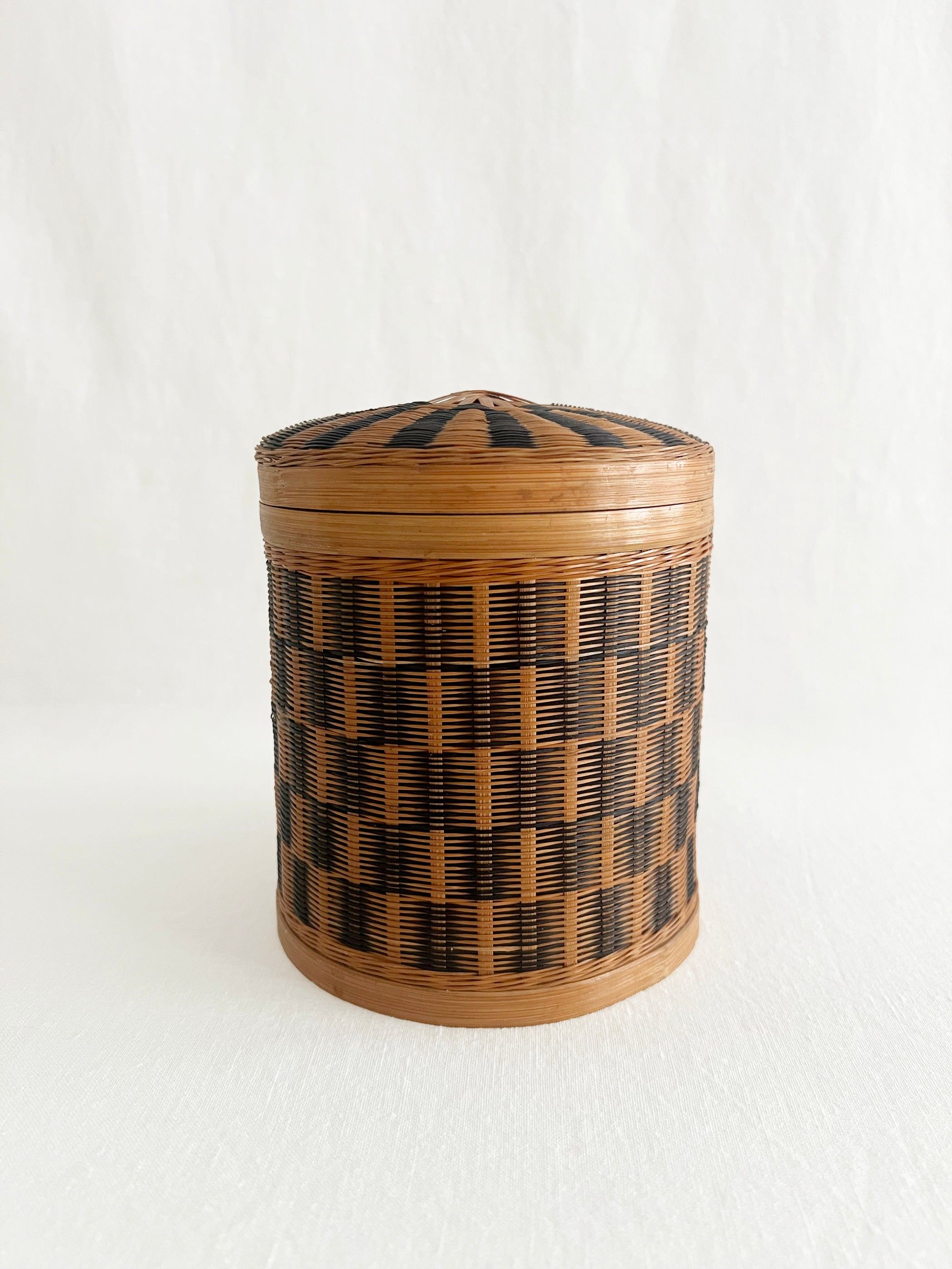 Handwoven Lidded Basket