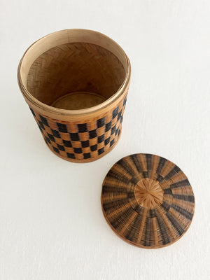 Handwoven Lidded Basket