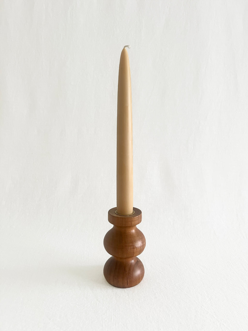 Teak Candle Holder, Set of 2