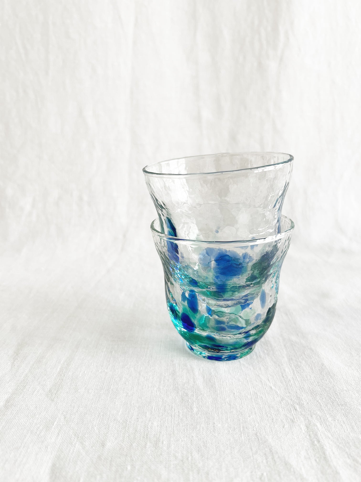 Hammered Glass Cup