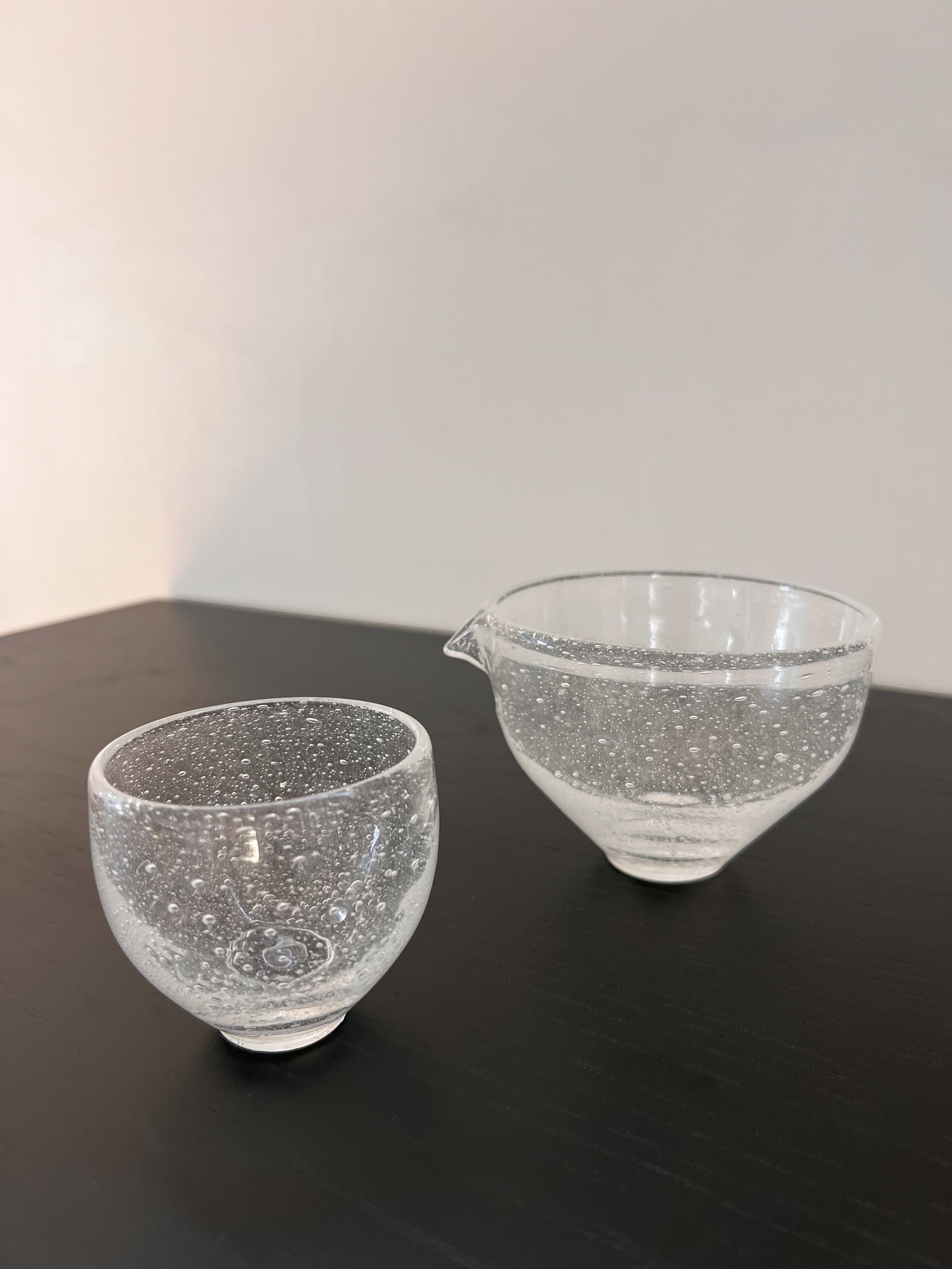 Fog Glass Pourer & Cup Set